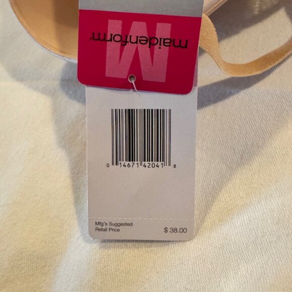 Maidenform Custom Lift Racerback Bra NWT - Beige / Nude 36D - Picture 8 of 8